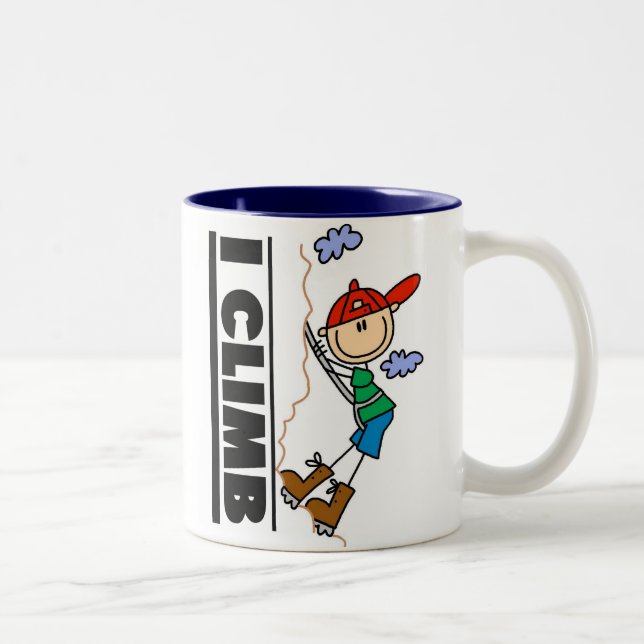 Aufstieg des Bergsteiger-I Zweifarbige Tasse (Rechts)