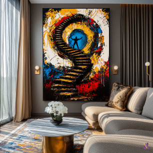 Aufstieg des Geistes – Expressionistischer Surreal Poster