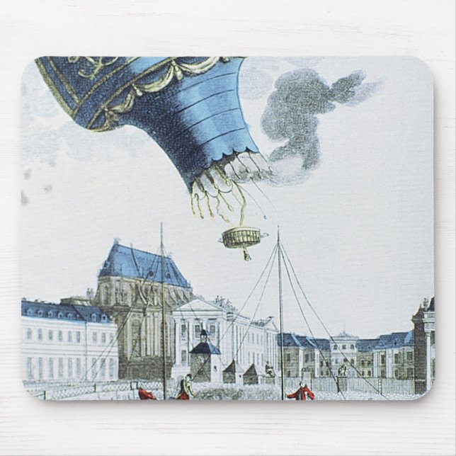 Aufstieg des Montgolfier Bruderheißluftballons Mousepad (Vorne)