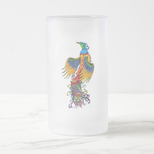 Aufstieg des Phoenix Mattglas Bierglas (Mittel)