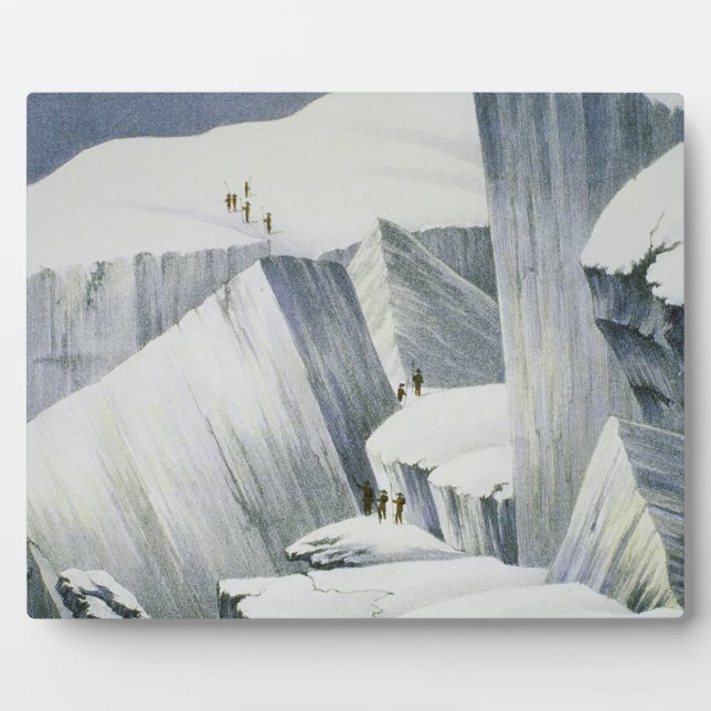 Aufstieg einer Klippe, aus "Eine Erzählung eines A Fotoplatte (Vorderseite)