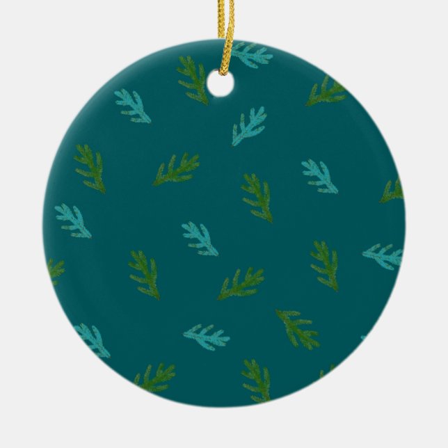 Aufstieg eines Waldes Keramik Ornament (Vorne)