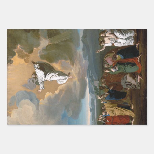 Aufstieg (Jesus Christus steigt in den Himmel auf Geschenkpapier Set (Vorderseite)
