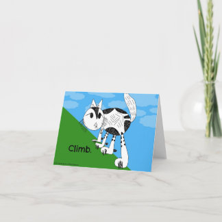 Aufstieg! Niedlicher Kitty Notecard Karte