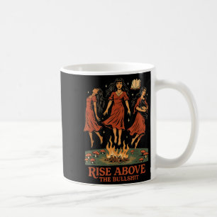 Aufstieg über den Bull Funny Hexen Halloween Femin Kaffeetasse