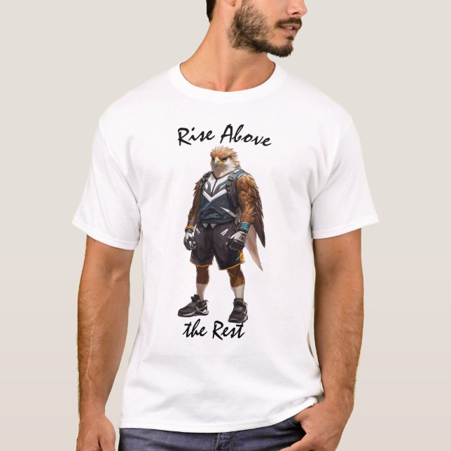 Aufstieg über der Erholung Adlerkrieger-T - Shirt (Vorderseite)