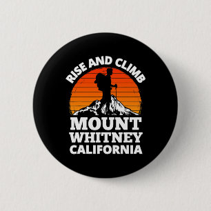 Aufstieg und Aufstieg Mount Whitney Kalifornien Be Button