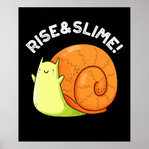 Aufstieg und dünne sonnige Schnecke Puppe Dark BG Poster