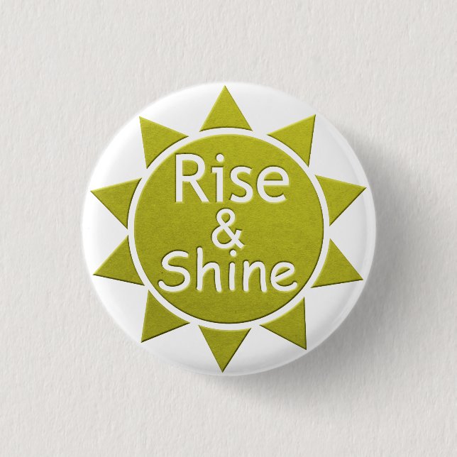 Aufstieg und Einschnitt von Kunstdrucken Button (Vorderseite)