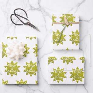 Aufstieg und Einschnitt von Kunstdrucken Geschenkpapier Set