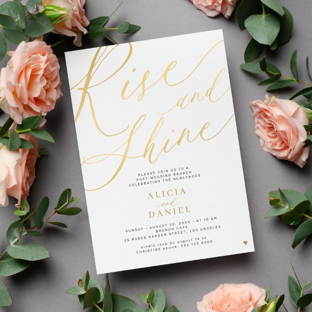 Aufstieg und Glanz Gold Drehbuch nach der Hochzeit Einladung (Von Creator hochgeladen)