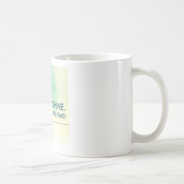 Aufstieg und glänzen es ist Spearfishing Zeit Kaffeetasse (Rechts)