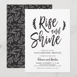 Aufstieg und glänzen | Posten-Hochzeit Brunch Einladung