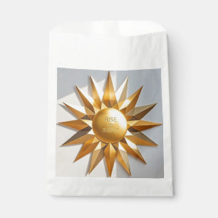 Aufstieg und glänzender Goldstar Geschenktütchen