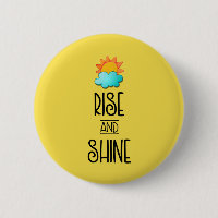 Aufstieg und Rheintypografie mit Sonne und Wolke