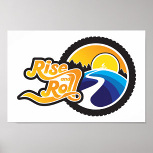 Aufstieg und Rollradfahrer Poster