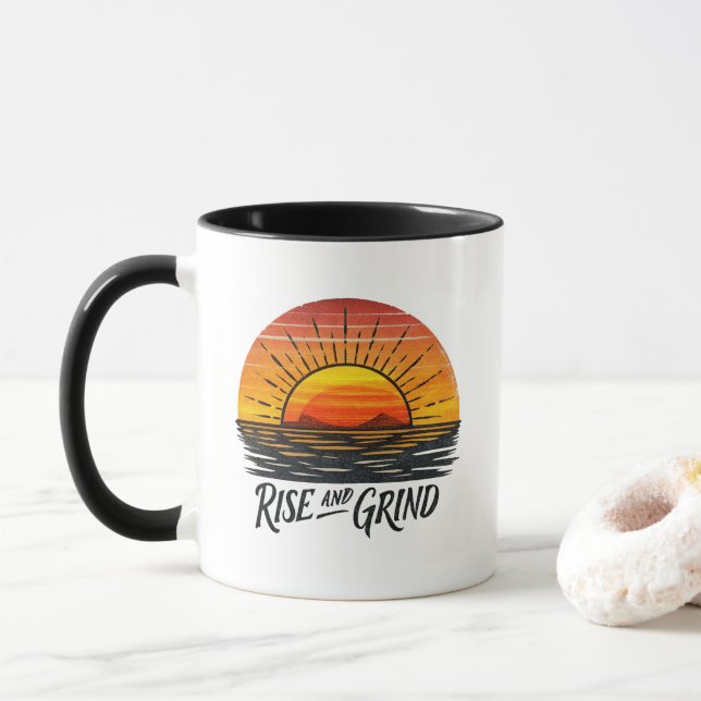 Aufstieg und Windung | Funny Coffee Tasse (Mit Donut)