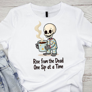 Aufstieg von Toten, eine Seite an einem Skelett de T-Shirt