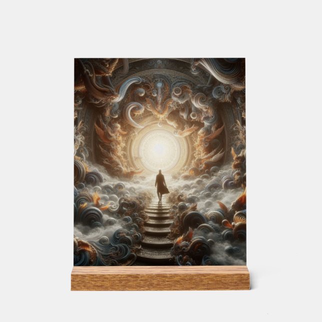 Aufstieg zum Licht Acrylschild (Vorderseite)