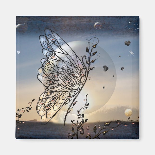 Aufstieg zum Sternenschmetterling! Magnet (Vorne)