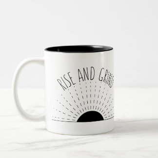 Aufstiegs-und Schleifen-Tasse Zweifarbige Tasse
