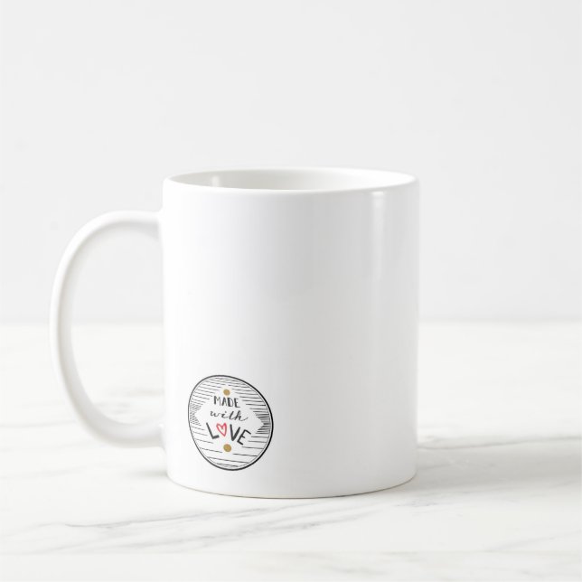 Aufstiegs-und Shine-Tasse Kaffeetasse (Links)