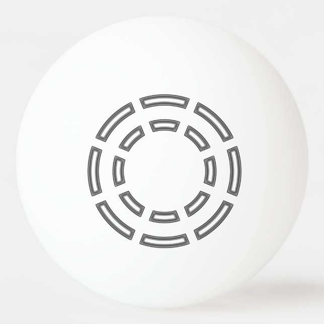 Aufteilung Tischtennisball (Vorderseite)