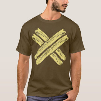 Auftrag des Lastwagenbetreibers - dünne gelbe Lini T-Shirt