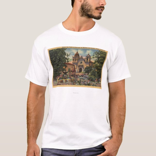 Auftrag San Carlos de Borromeo de Monterey T-Shirt (Vorderseite)