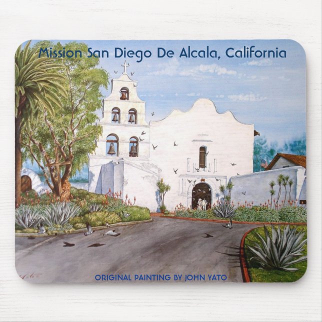 AUFTRAG SAN DIEGO DE ALCALA, KALIFORNIEN MOUSEPAD (Vorne)
