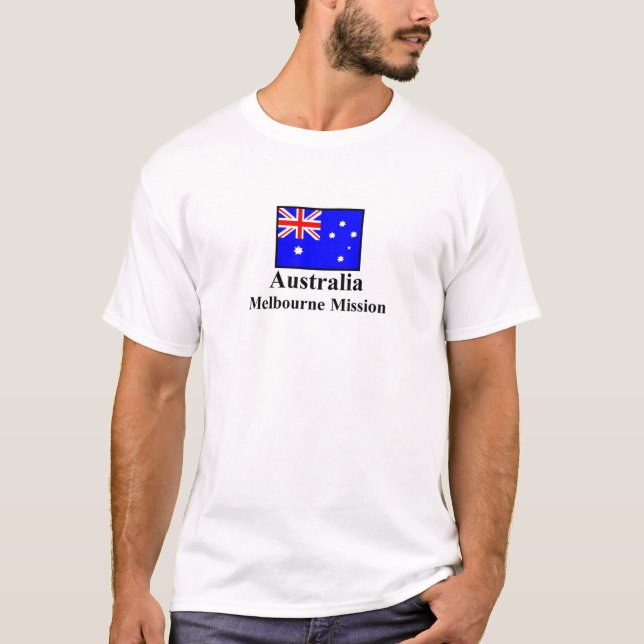 Auftrag-T - Shirt Australiens Melbourne (Vorderseite)