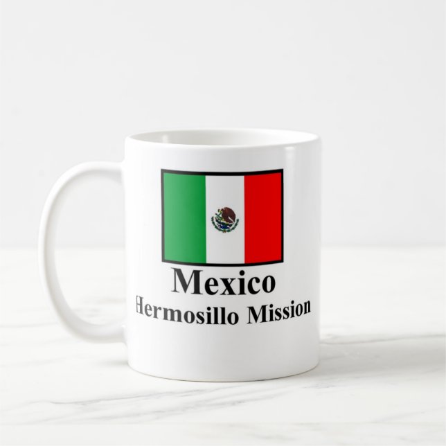 Auftrag-Trinkbehälter Mexikos Hermosillo Kaffeetasse (Links)