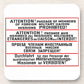 Auftrag-Zeichen-Erinnerungsstücke Getränkeuntersetzer