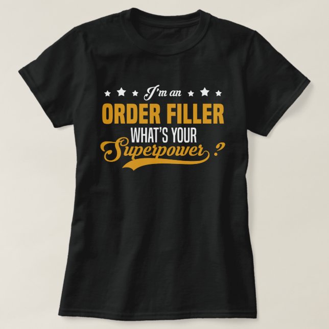 Auftragsfüller T-Shirt (Design vorne)