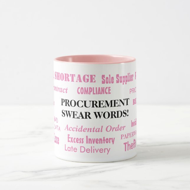 Auftragsvergabeverfahren: Woman Procurement Manage Tasse (Zentrum)