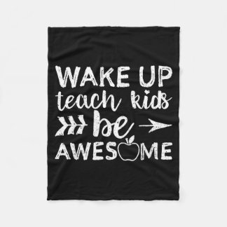 Aufwachen, Kinder unterrichten, großartiges Shirt, Fleecedecke