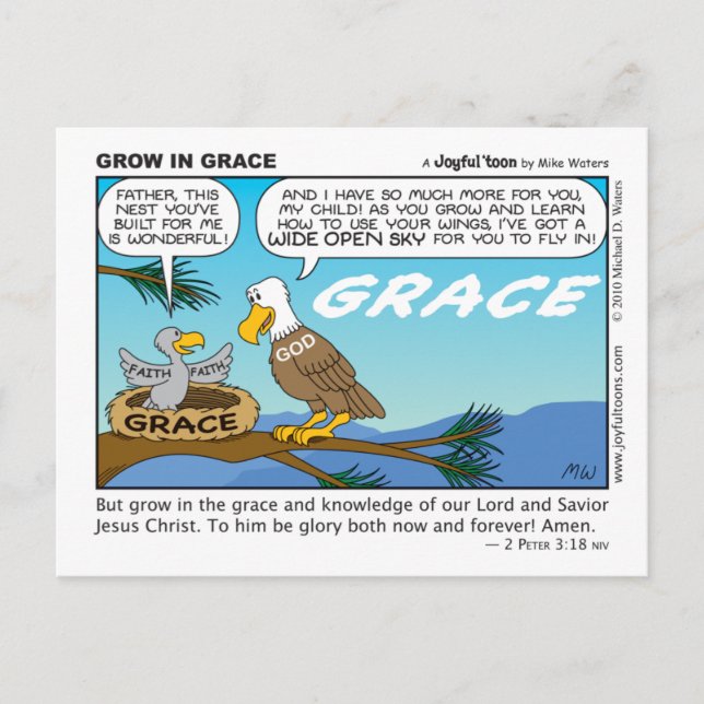 Aufwachsen in Grace Postkarte (Vorderseite)