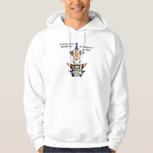 Aufwachsen ist fakultativer Spaß Hoodie