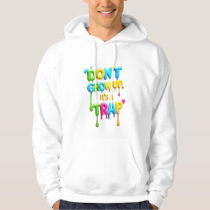 Aufwachsen ist keine Falle   Funny Adult Pullover 
