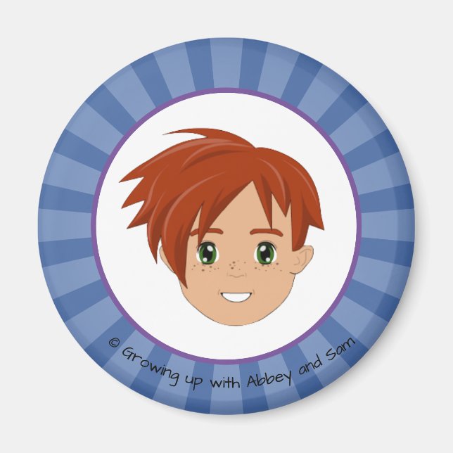 Aufwachsen mit Abbey und Sam Blue Magnet (Sam) (Vorne)