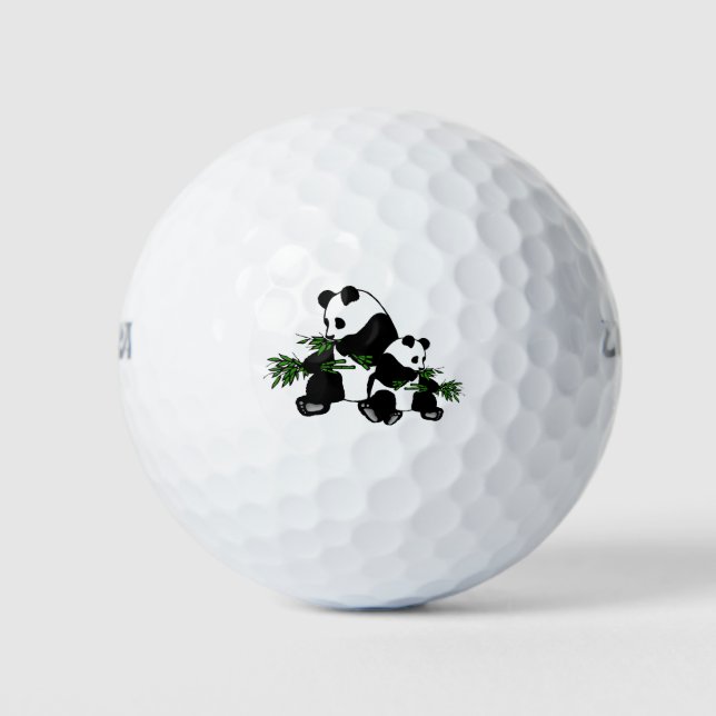 Aufwachsen Panda Golfball (Vorderseite)