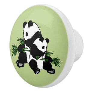Aufwachsen Panda Keramikknauf