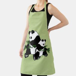 Aufwachsen Panda Schürze