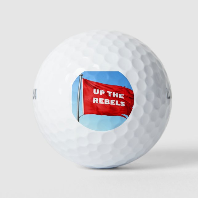 Aufwärts der Rebels Golfball (Vorderseite)