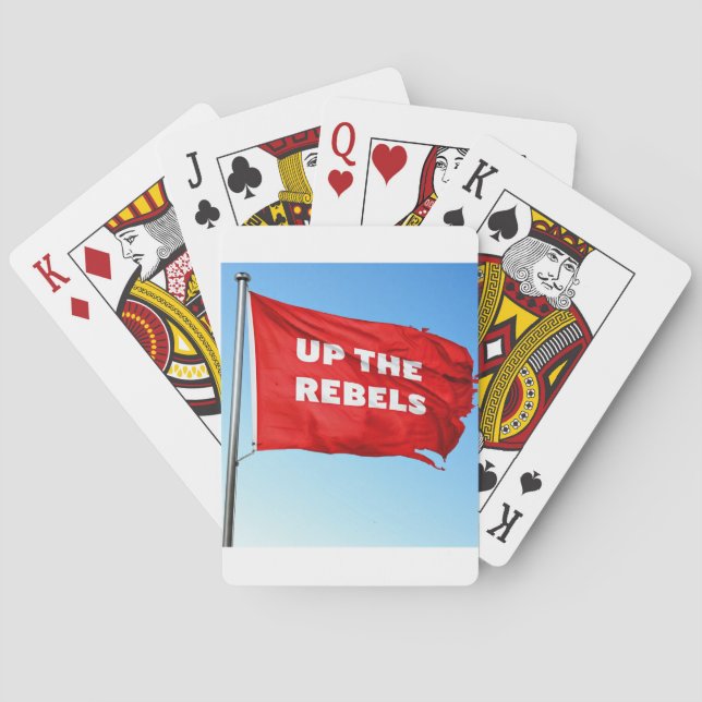 Aufwärts der Rebels-Thematik Kartenspielen Spielkarten (Rückseite)