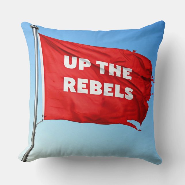 Aufwärts des Rebels-Throw-Kissens Kissen (Vorderseite)