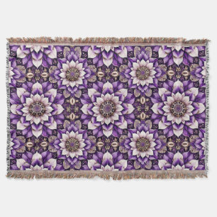 Aufwendiges florales Mandala-Design Decke