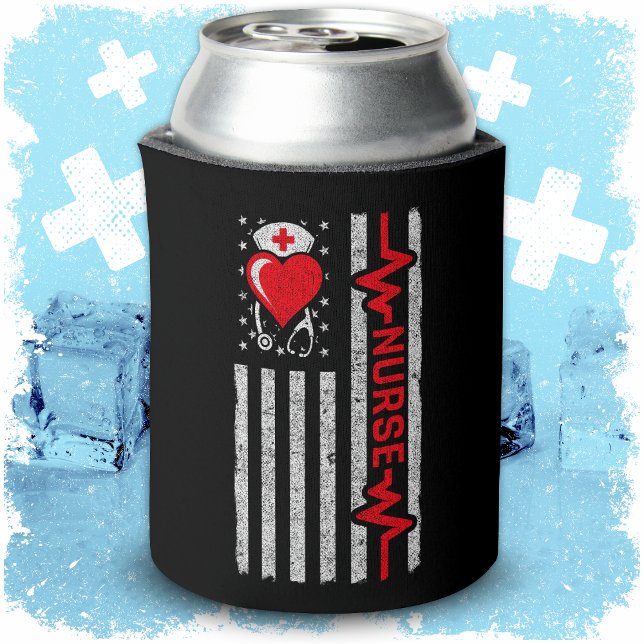 Aufwertung der amerikanischen Flagge Hero Heart Li Dosenkühler (Von Creator hochgeladen)