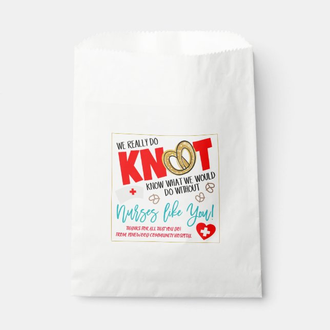 Aufwertung der Leckerei Pretzel Geschenktütchen (Vorderseite)