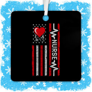 Aufwertung der US-amerikanischen Flagge Hero Life Ornament Aus Metall